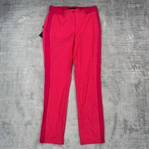Chervo Silius Pants Womens 6 Pink Micro Dot Golf Performance Trousers Stretch